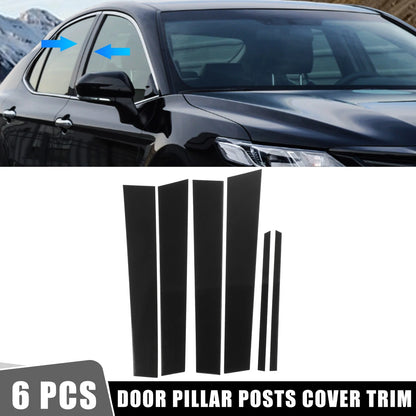 Door Cover Panel Pillar Posts Stickers / 6 Pcs / Door Cover Panel Pillar Posts Stickers for Toyota Camry (2012–2015)