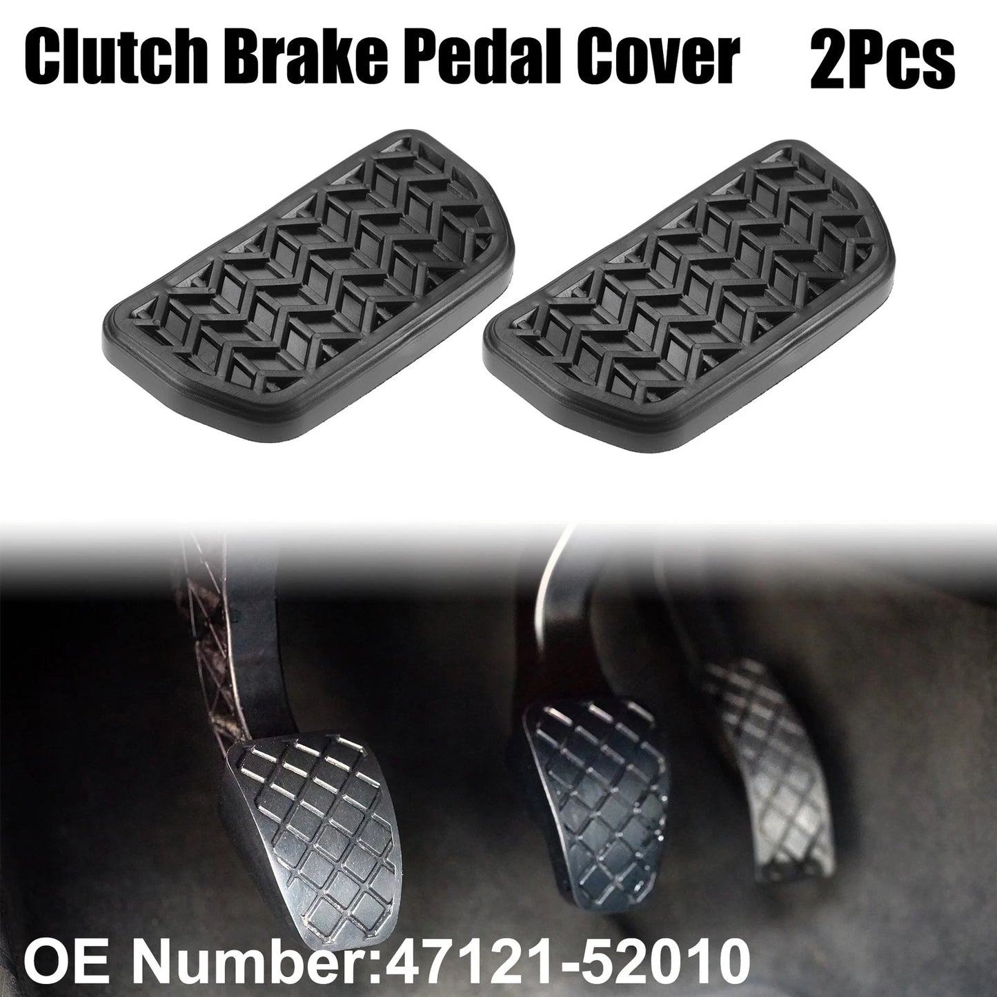 Anti-Slip Clutch Brake Pedal Covers for Toyota RAV4 (2013-2023)