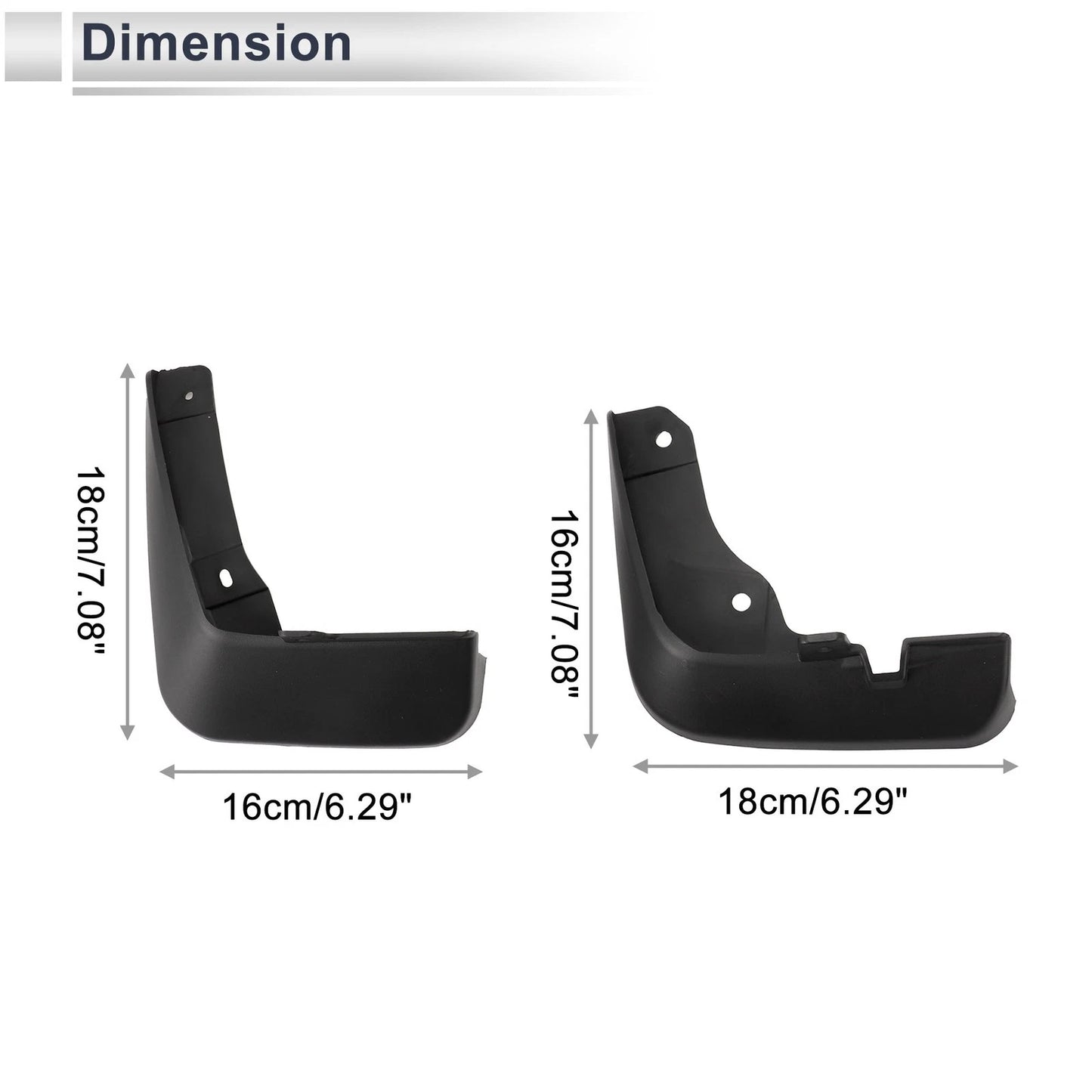 Mud Flaps Splash Guards 1 Set for Mazda Axela 2014-2017