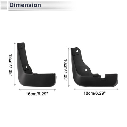 Mud Flaps Splash Guards 1 Set for Mazda Axela 2014-2017