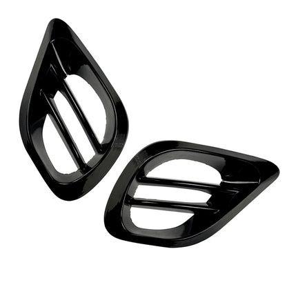Black Front Bumper Fog Grill Trim for Mercedes Benz W213 E-Class (2020+)