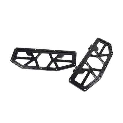 Black Rider Driver Floorboards Foot Pegs for Harley Electra Glide
