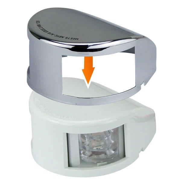 LED Port & Starboard Bow Light 12V Horizontal Mount Stainless/White