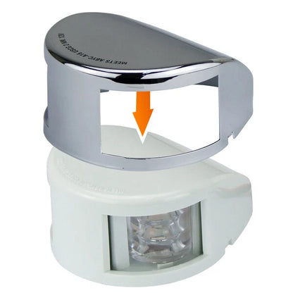 LED Port & Starboard Bow Light 12V Horizontal Mount Stainless/White