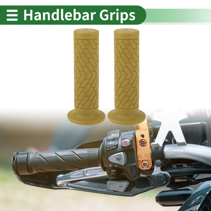7/8" 22mm Hand Grips TPU Yellow for Motorcycle Handlebar Grips