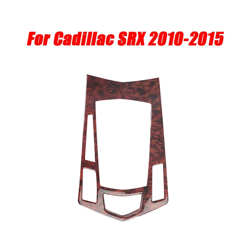 Central Console Gear Shift Strip Cover Wood Grain for Cadillac SRX (2010–2015)