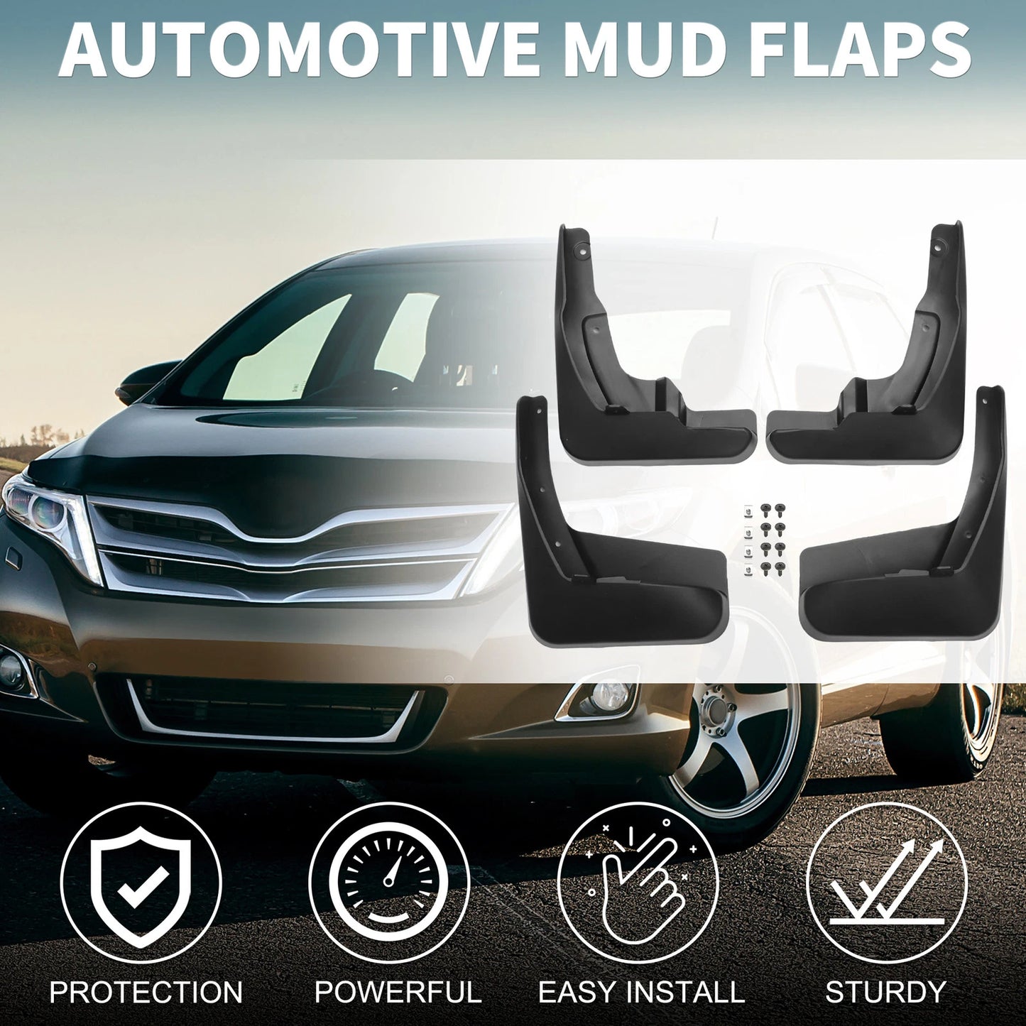 Mud Flap Splash Guard for Toyota Venza (2009-2016)