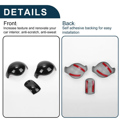 Black Gear Shift Knob Cover for Ford Mustang (2015-2023) 1 x Set