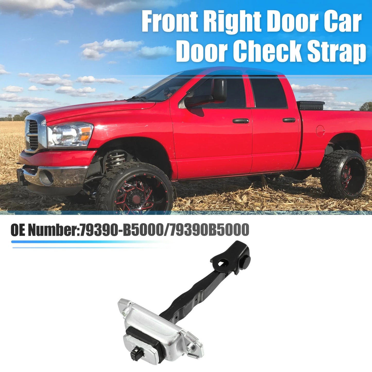 Front Right Door Hinge Check Arm Stop Strap for Kia Forte (2014-2018)