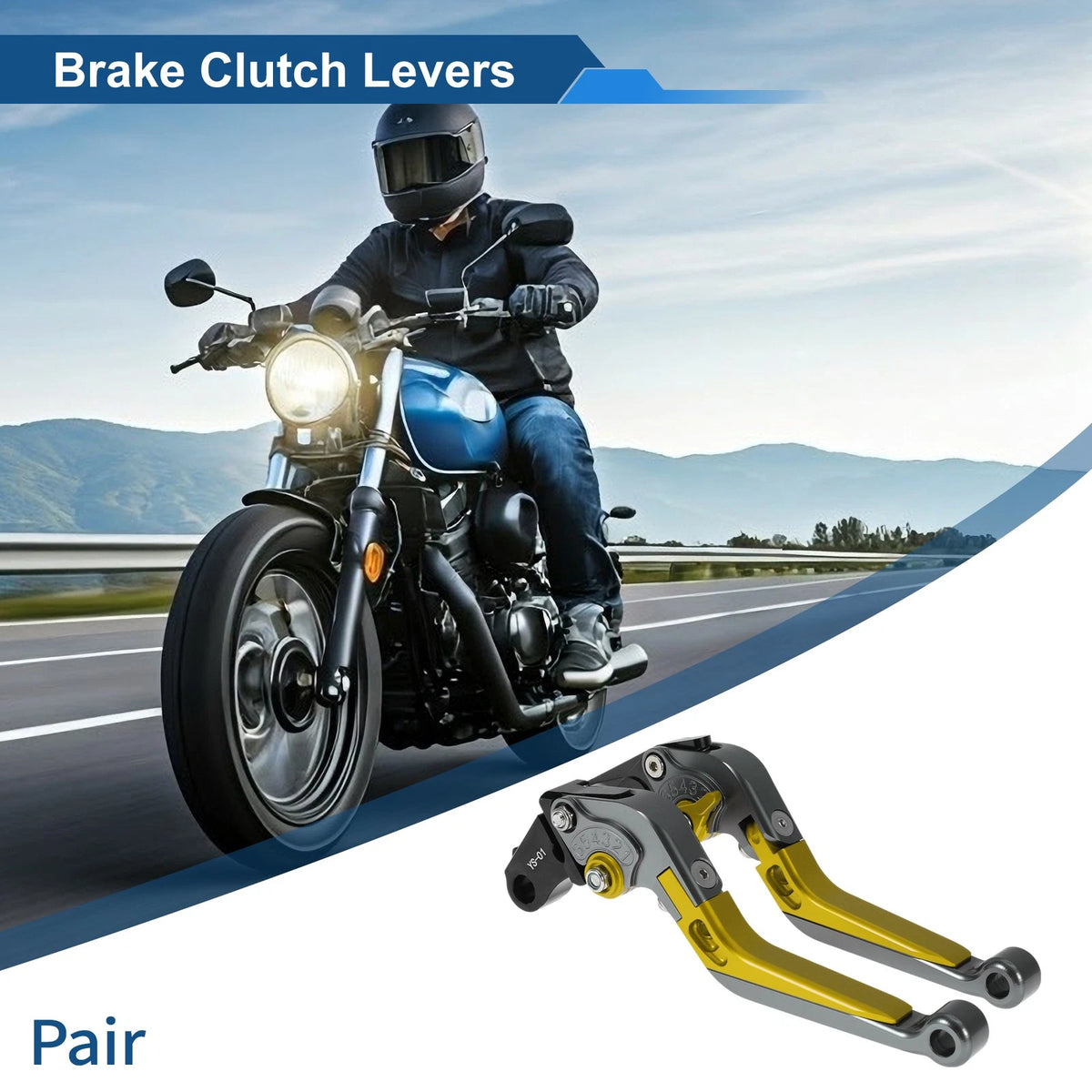 Adjustable Brake Clutch Levers for Honda X11 (1999-2002) - Titanium Gold Tone