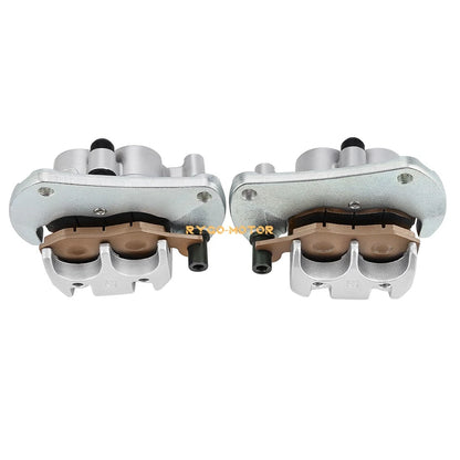 2x Front Brake Calipers & Pads for Can Am Commander 800R/Max 800R (2011–2020)