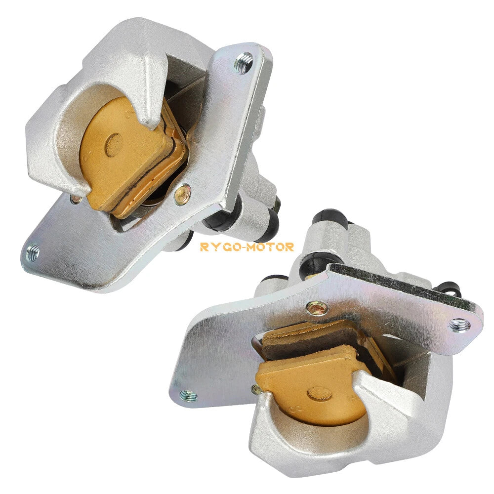 Front Brake Calipers & Pads for Honda Rancher 420 TRX420 Foreman 500 TRX500 ATV