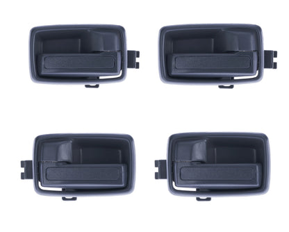 4pcs Textured Grey Inner Door Handles for Holden Rodeo TF (1998–2003)