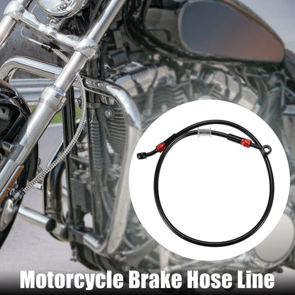 1 Set Brake Line Hose 90cm Black Red for Motorcycle
