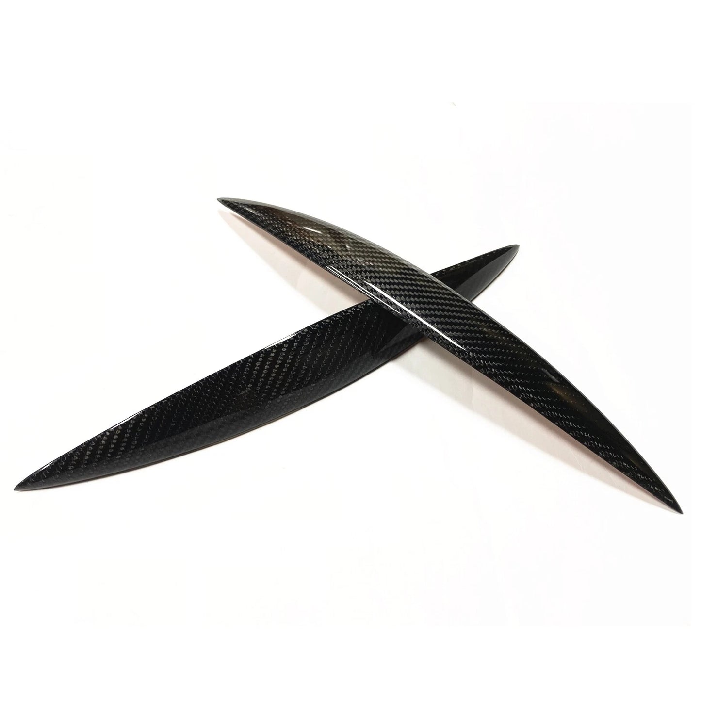 2 x Carbon Fiber Headlight Eyelid Trim for Infiniti G35 V35 (2002-2006)
