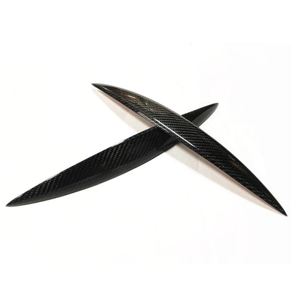 2 x Carbon Fiber Headlight Eyelid Trim for Infiniti G35 V35 (2002-2006)