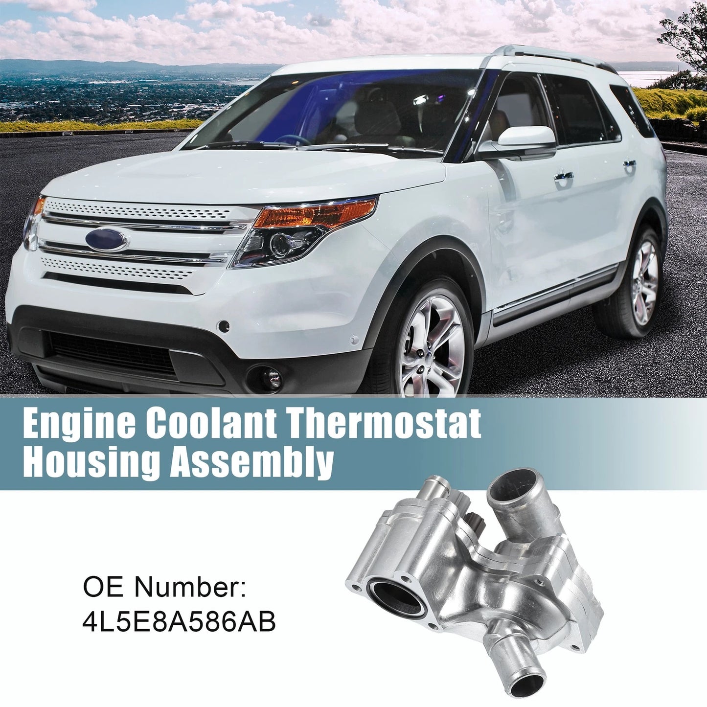 Upgraded Aluminum Thermostat Housing for Ford Explorer (2002-2005)