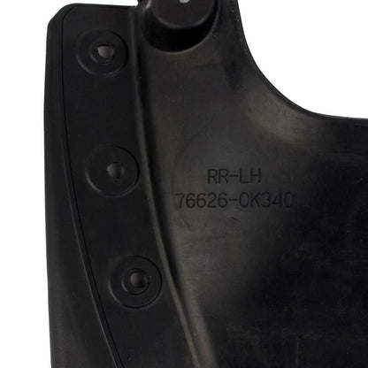 Splash Guard Mud Flap Rubber Rear Pair LH+RH Fits Toyota Fortuner SUV 2017-19