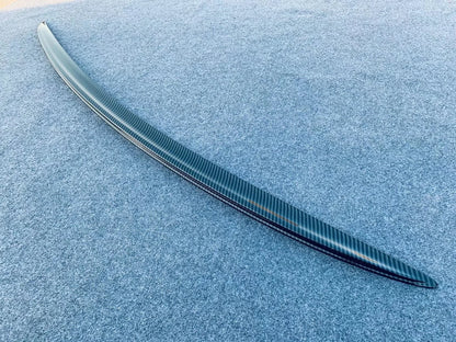 Carbon Fiber Look Rear Window Spoiler Cover for Toyota Harrier Venza (2020-2024)