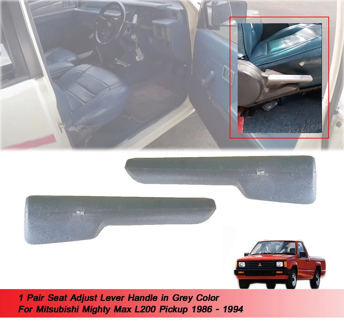 Seat Adjust Lever Handle for Mitsubishi L200 Triton (1986-1994)