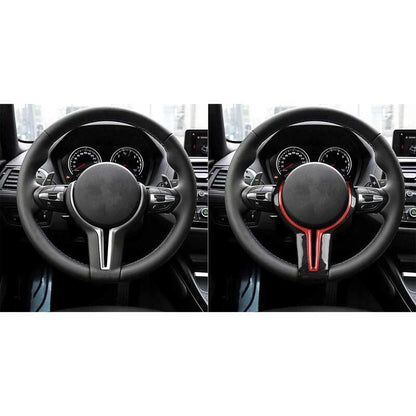 Soccer Patterns Carbon Fiber Steering Wheel Panel Replacement for BMW M2-6/X5/X6