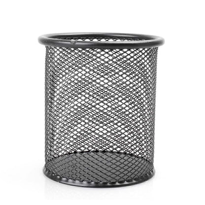 Black Metal Mesh Desk Pen Pencil Organizer Cup Holder for Office School Supplies
