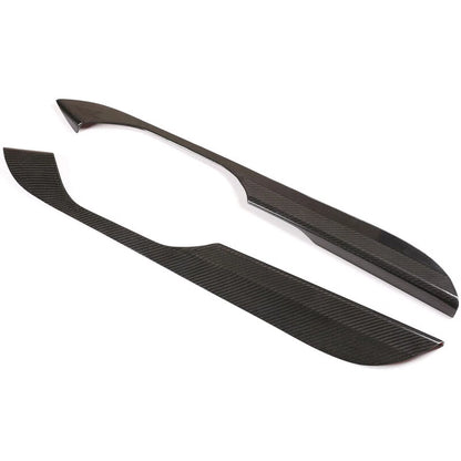 Real Carbon Fiber Side Center Console Panel Trim Fit For Cayenne 2018-2022
