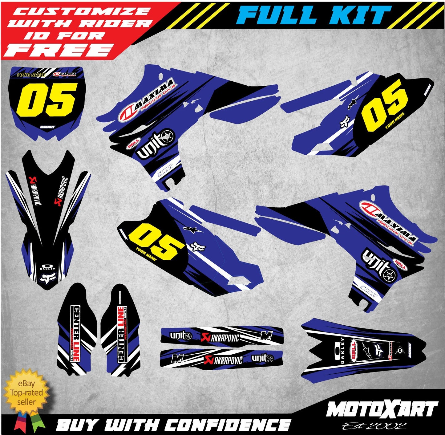Graphics Kit for Yamaha YZF 450 (2010-2013) - DIGGER STYLE Stickers