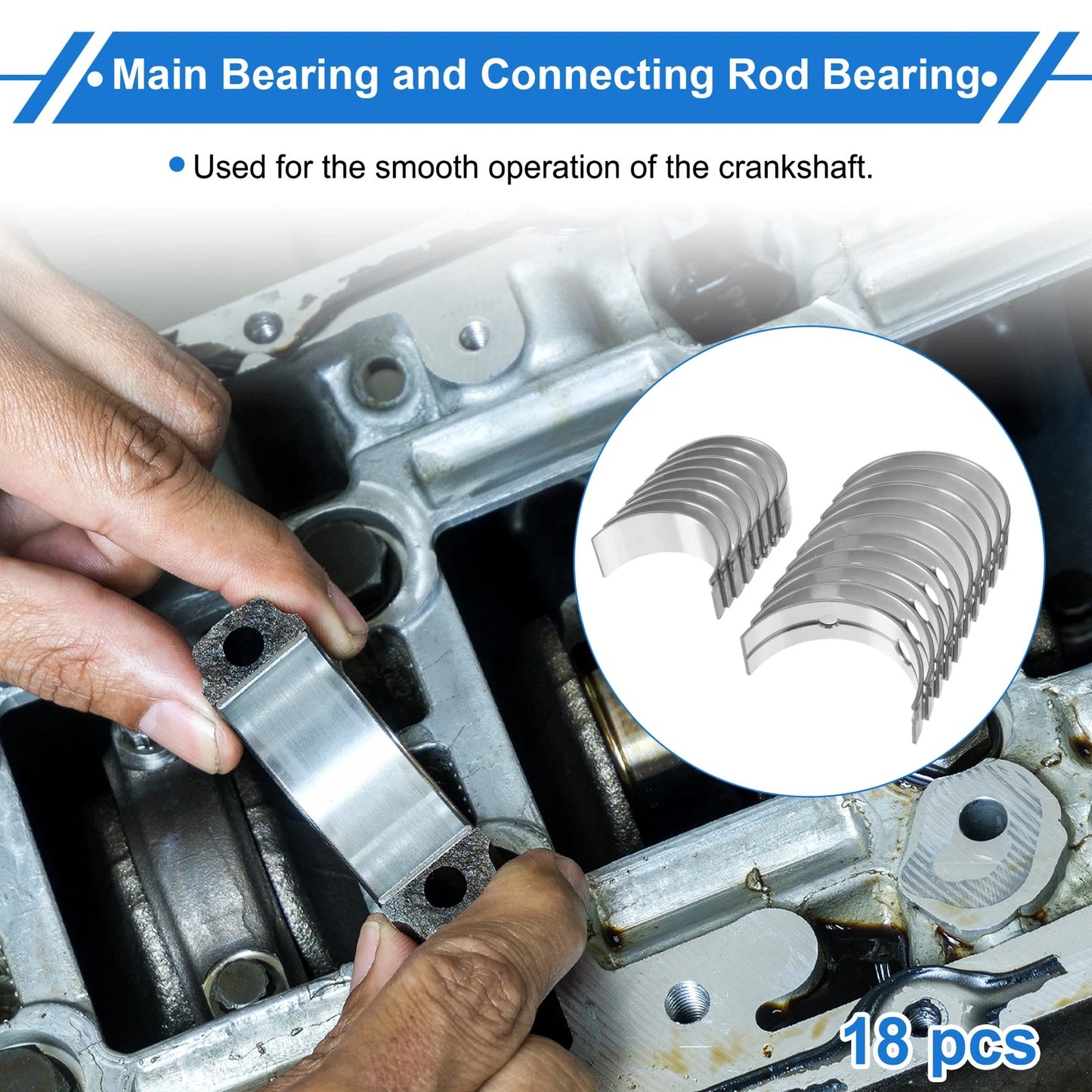Main & Connecting Rod Bearings for Nissan Navara D22 (2001-2015)