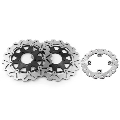 2 x Front Rear Brake Disc Rotors for Kawasaki Ninja ZX10R ZX6R 2004-2011