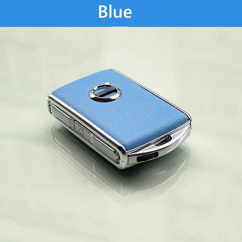 Leather Key Remote Case Fob Cover for Volvo S60 S90 XC40 XC60 XC90