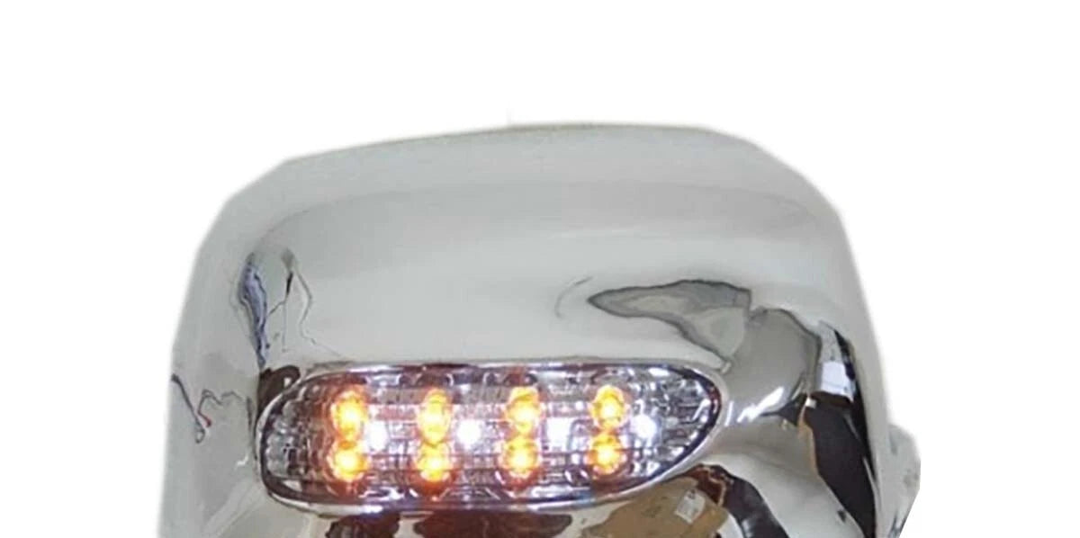 L.E.D Chrome Mirror Covers for Isuzu D-Max (2002-2006)