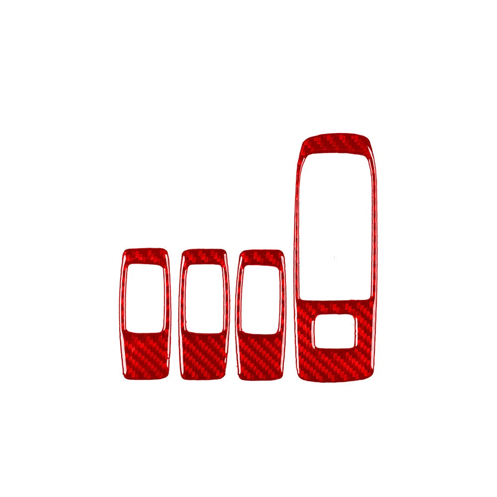 Carbon Fiber Window Lift Switch Panel Cover for Ford Ranger Sport (15-22)