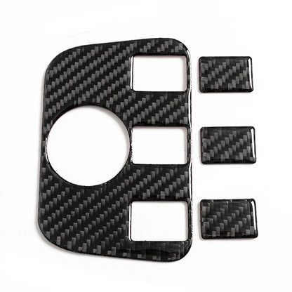 Carbon Fiber Rear Console Seat USB Panel Cover Trim for Dodge Charger (2015-2022)