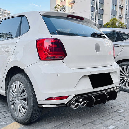 3 x Rear Bumper Diffuser Lip Covers for Volkswagen Polo MK5 (2009-2014)