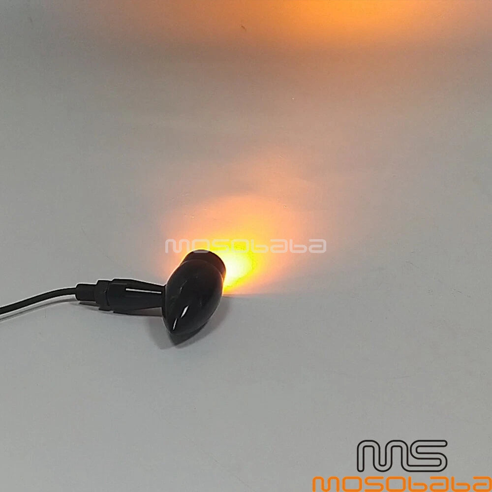 Bullet Shape LED Turn Signal Lights for Harley Honda Kawasaki Yamaha Ducati