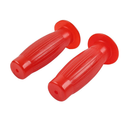 Universal 7/8" Easy-Hold Hand Grips for Vintage Motorcycle Handlebars Red