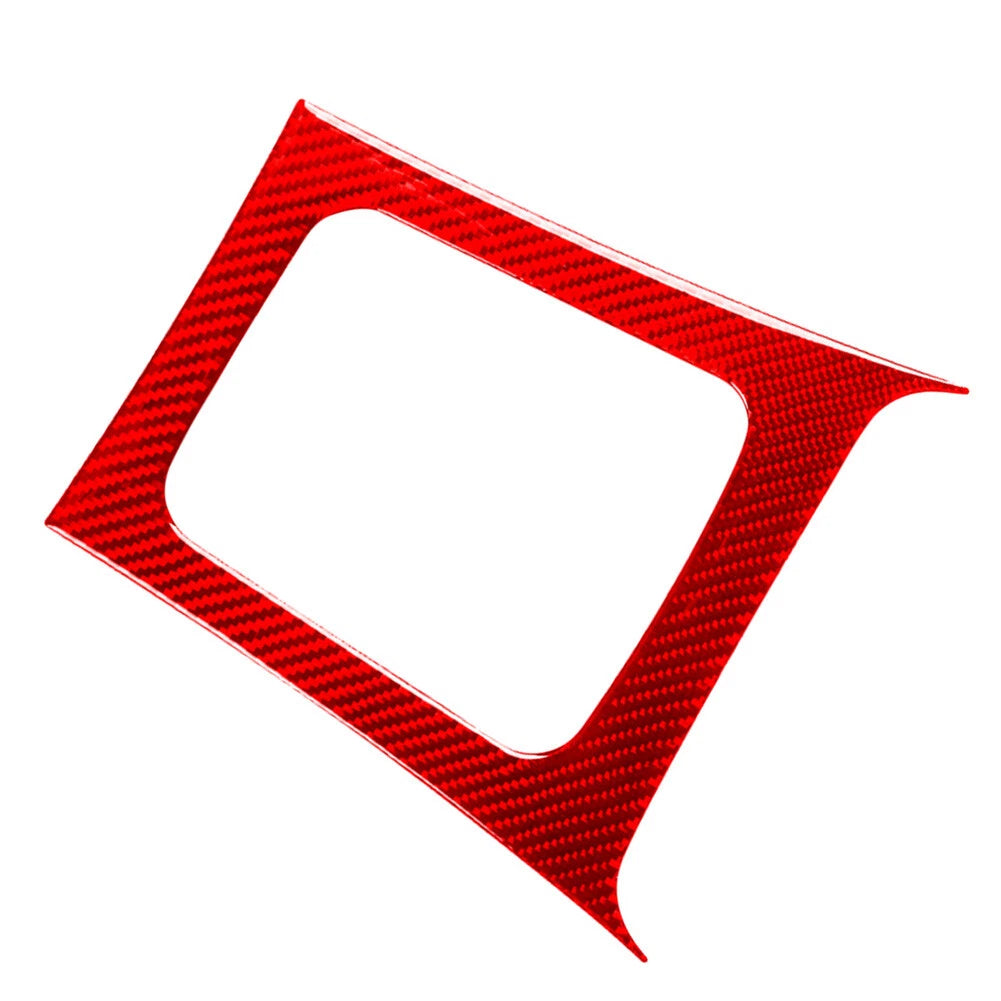 Red Carbon Fiber Gear Shift Panel Cover for Subaru Forester (2008-2013)