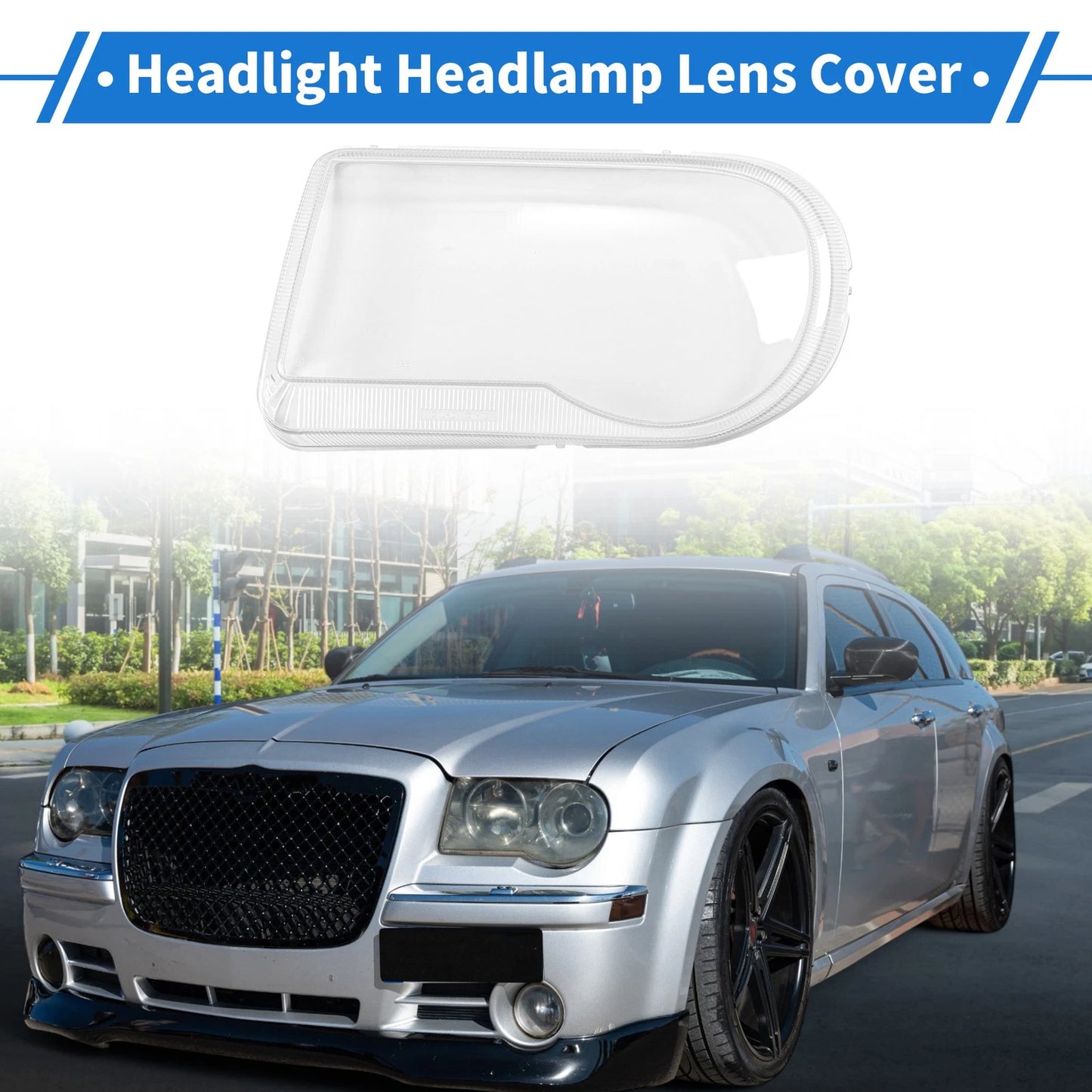 1 Pcs Front Left Headlight Lens Cover for Chrysler 300C (2005-2010)