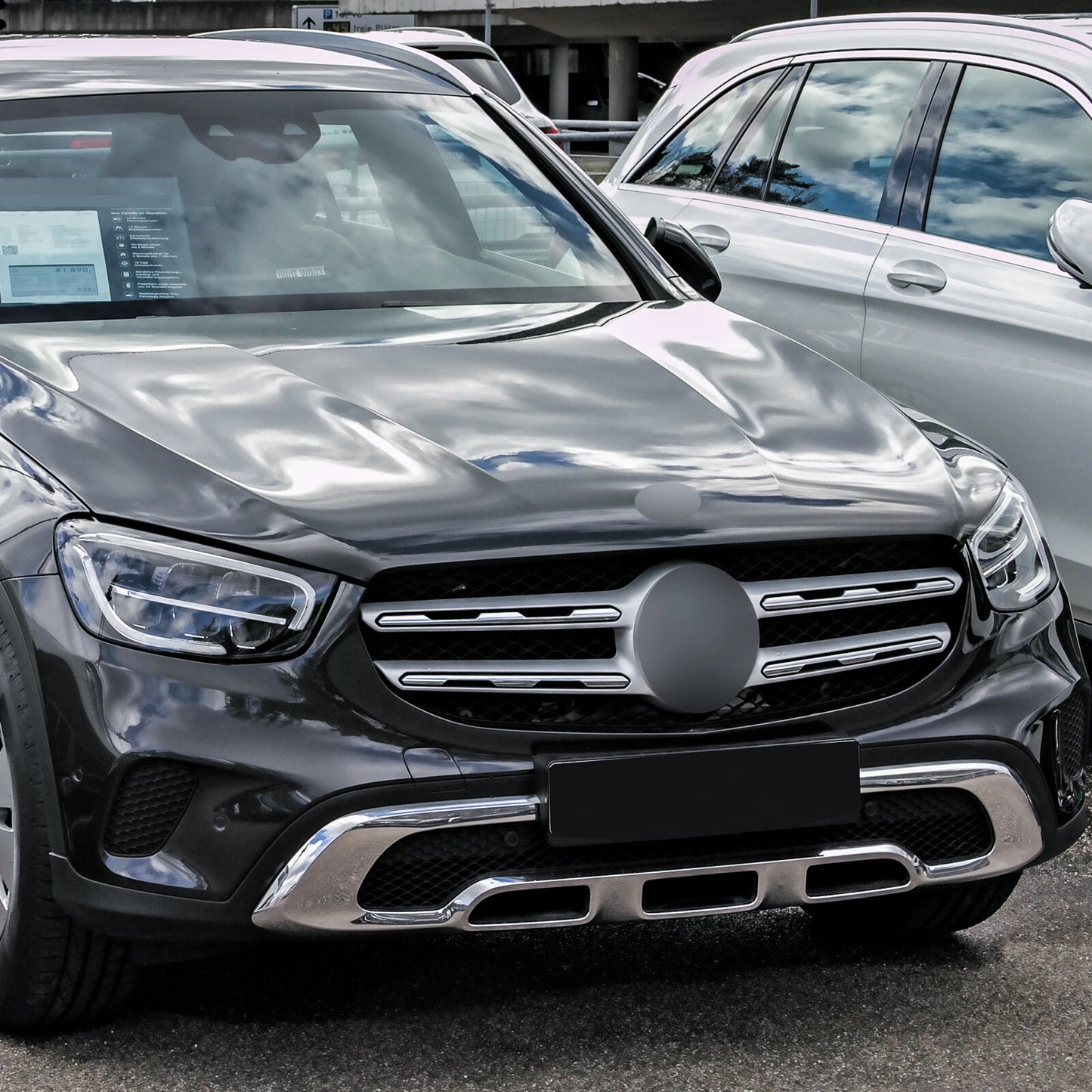 Chrome GT Style Front Grille for Mercedes Benz GLC-Class X253 (2020)