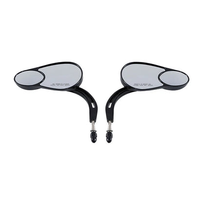 Rearview Mirrors Black for Harley Electra Road Glide Heritage Softail Fatboy