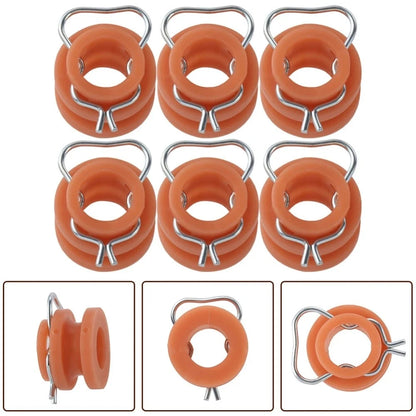 6Pcs Window Regulator Roller Bushings for Ford Mustang Bronco (2005-2023)