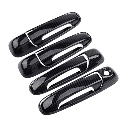 Carbon Fiber Door Handle Trims Covers for Dodge Ram Dakota Durango (2000-2009)