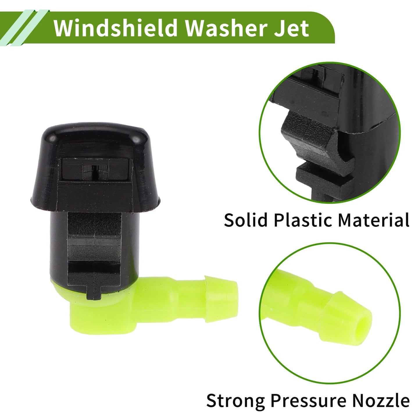 Windshield Washer Nozzle With Hose Connector for Chrysler