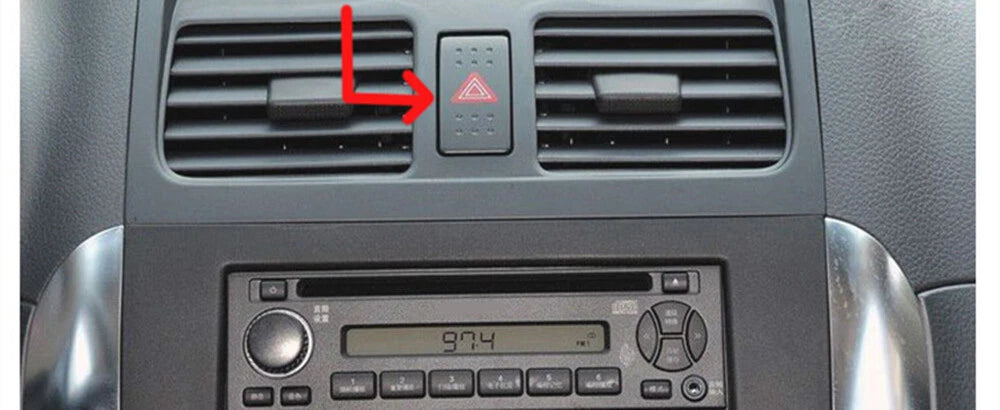 1x Front Dash Air Vent for Suzuki SX4 (2010-2013) Black