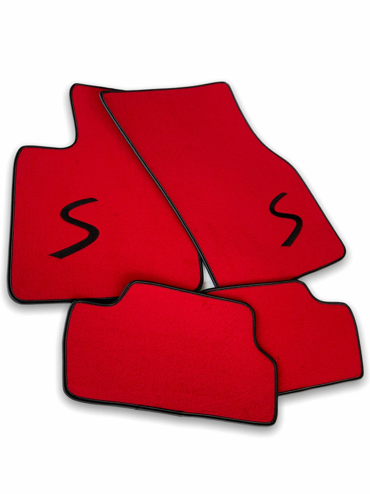 Red Floor Mats for MINI Cooper S One Countryman Tailored Carpets Set (2010-2023)