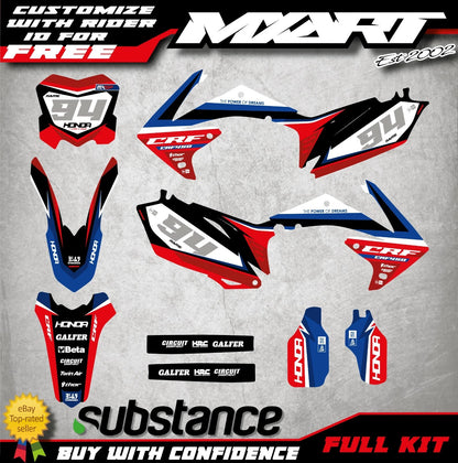 Full Custom Graphics Sticker Kit for Honda CRF 450 (2009-2012)