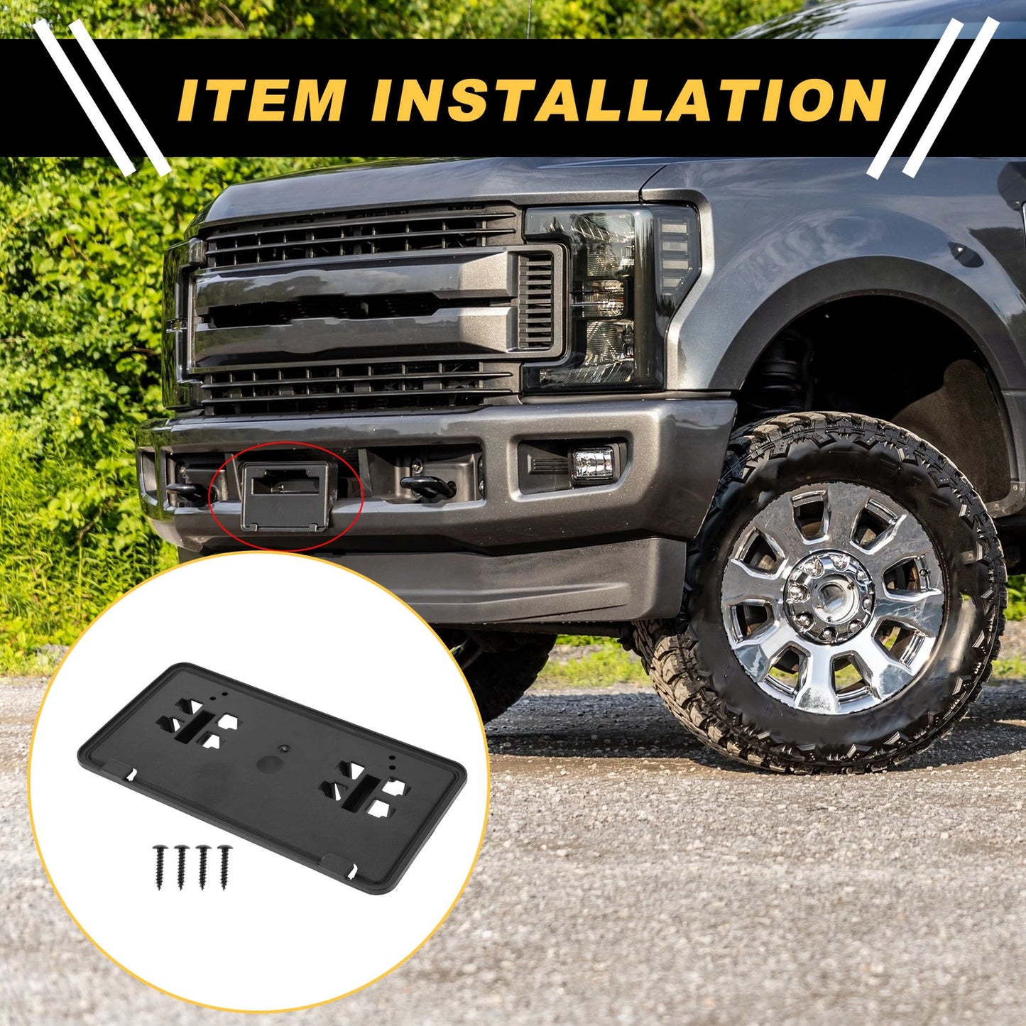 Bumper License Plate Bracket Holder for Ford F-150 (2018-2020)