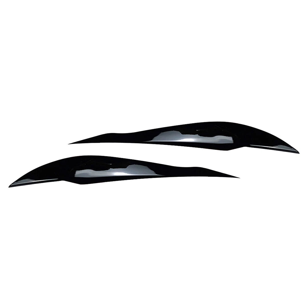 Gloss Black Headlight Eyebrow Eyelid Covers for BMW 3 Series F30 F31 (2012-2019)