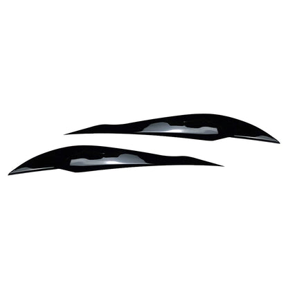 Gloss Black Headlight Eyebrow Eyelid Covers for BMW 3 Series F30 F31 (2012-2019)